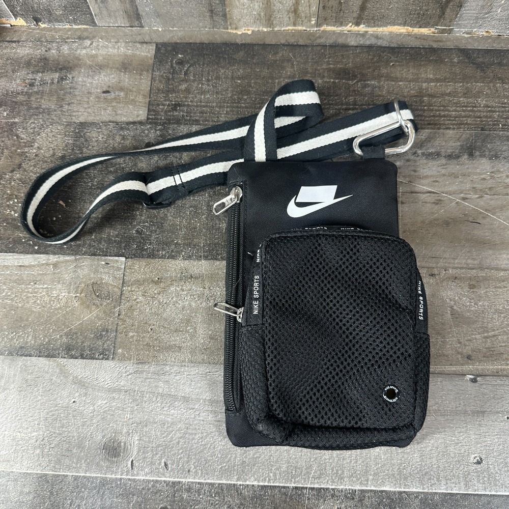 NikeSport Small Items Crossbody Bag Black Block Logo